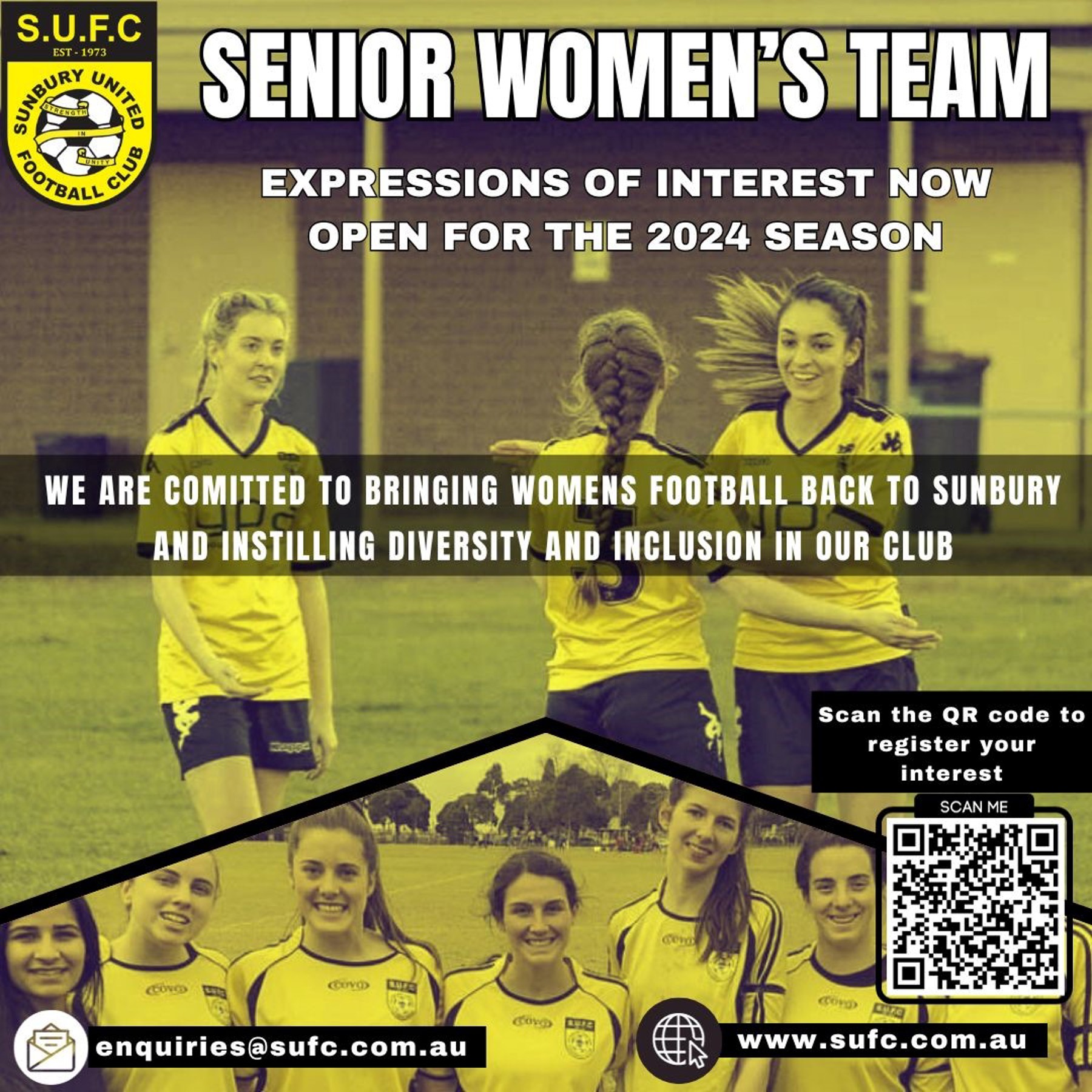 SUFC 2024 Women's Senior Football Team Expression of Interest